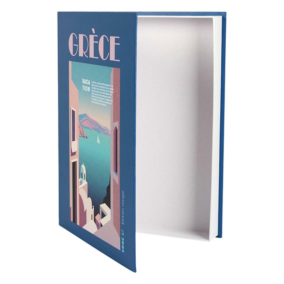 Pudełko Książka GRECE Niebieski