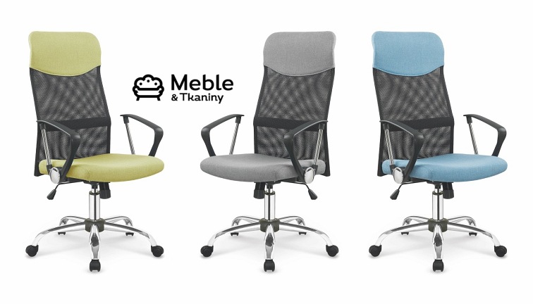 VIRE 2 fotel pracowniczy tkanina popiel