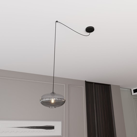 Lampa Wisząca ORIGO 1 Czarny/Grafitowy