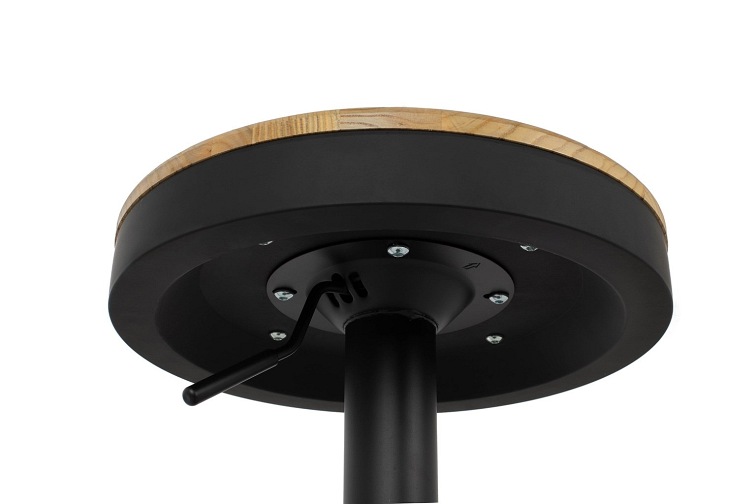 Krzesło Barowe VOLT Czarny/Naturalny