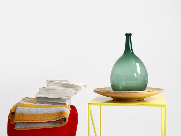 Stolik MEMO METAL 50 Żółty