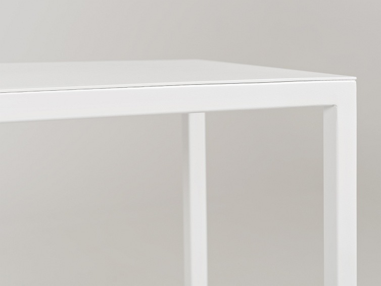 Konsola JULITA METAL 75-2F 100x30 Biały