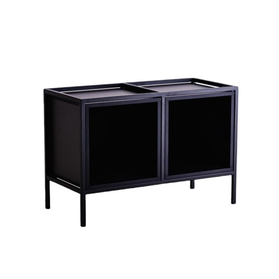 Regał SKAP BLACK 2R1 BOKS x2 Czarny