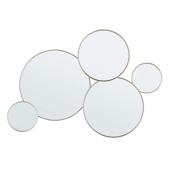 Lustro Ścienne CONNERY 80x35 cm Złoty