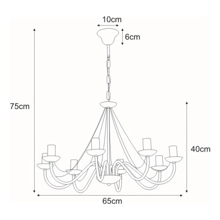 Lampa Wisząca BARTEZ II K-3997 Biały