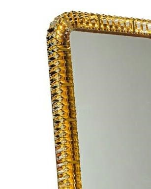 Lustro z Oświetleniem KAHLO Złoty