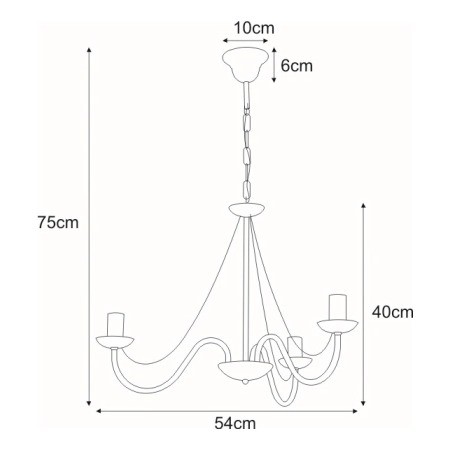 Lampa Wisząca BARTEZ II K-3995 Biały