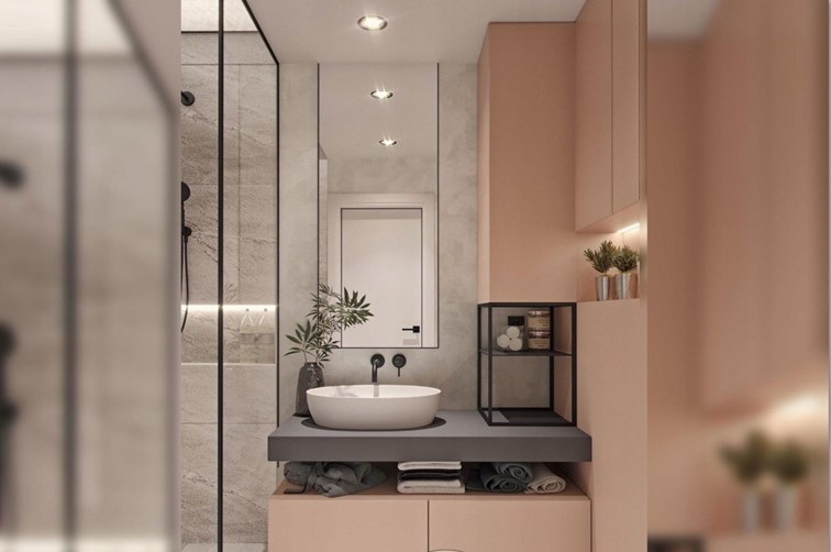 Bateria Umywalkowa Podtynkowa LUNGO + Box Czarny