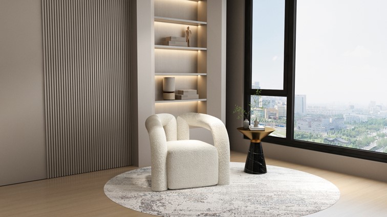 Stolik MODIG M39 fi45 Czarny/Złoty