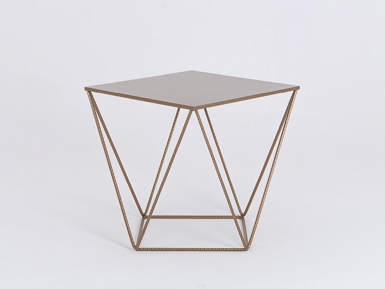 Stolik Daryl Metal  55x55x55 Złoty