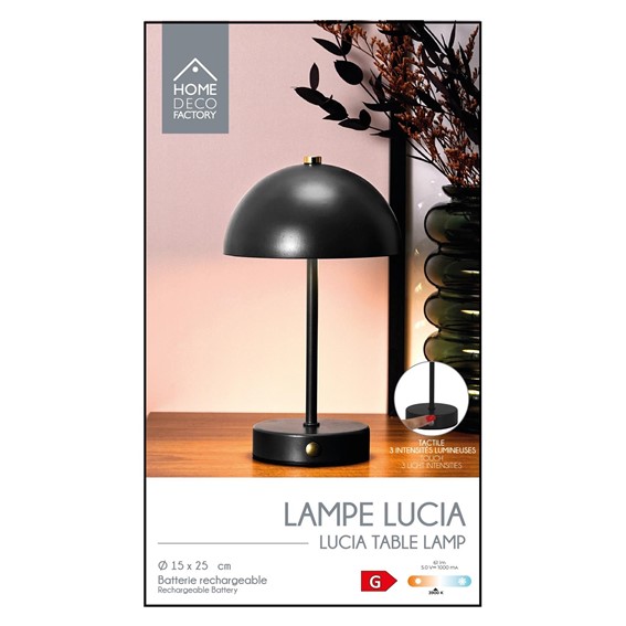 Lampka Stołowa FUNGHI Czarny