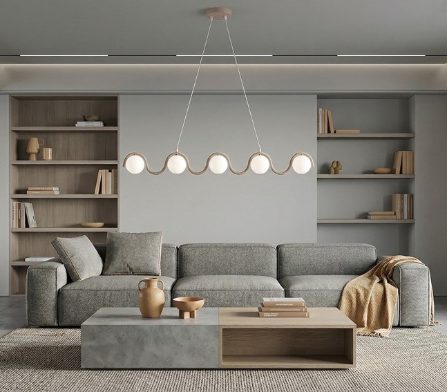 Lampa Wisząca SINUS 5 Beżowy