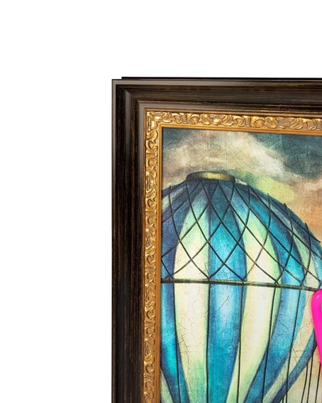 Obraz NEON BULLDOG BALOON  80x100cm