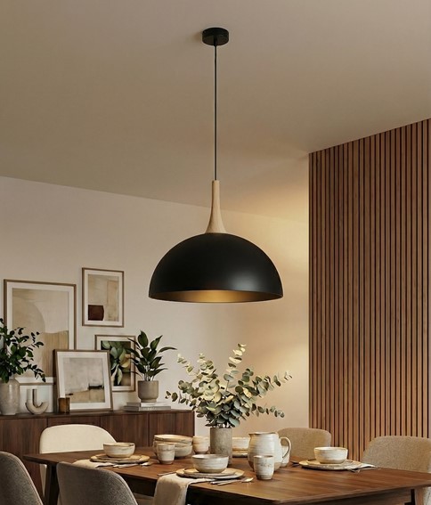 Lampa Wisząca NAUTICA 1L Czarny