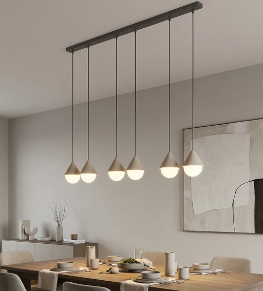 Lampa Wisząca GIRO 6 PREM Czarny/Beżowy