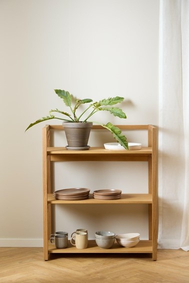 Regał LUDZA 3 Półki Dąb Naturalny