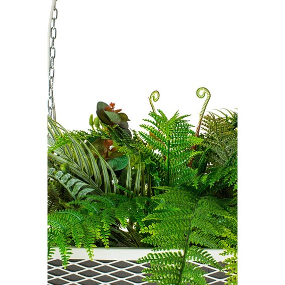 Lampa Wisząca/Kwietnik SEMIRA 180 INDUSTRIAL Biały/Zielony