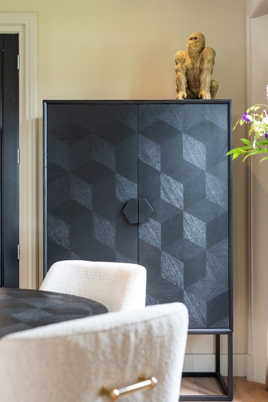 Komoda BLAX - 2 drzwiowa Czarny