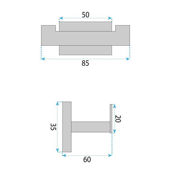 Wieszak Łazienkowy OSTE 205 Czarny