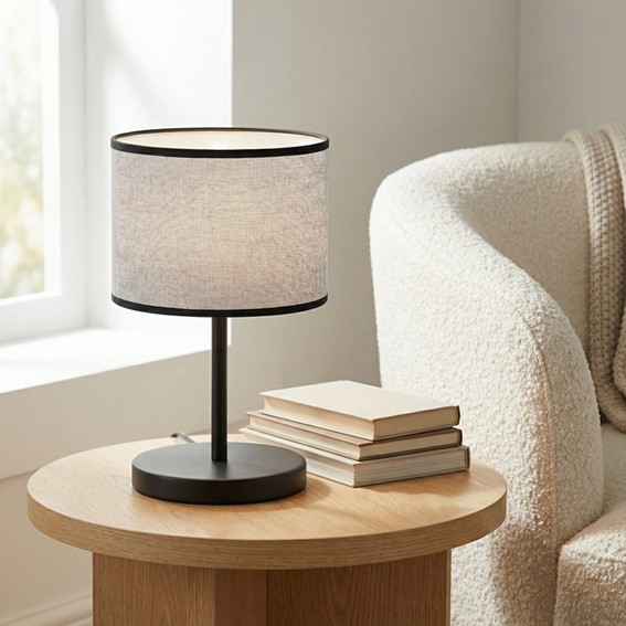 Lampa Biurkowa ECO LN1 Czarny/Szary