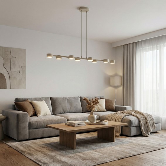 Lampa Wisząca MEGARA 8 Beżowy
