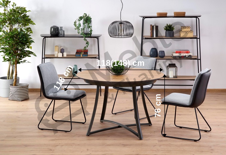 Stół Rozkładany MORETTI  (118-148)x76 Dąb Naturalny