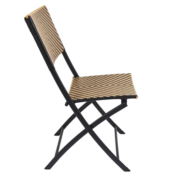 Krzesło Składane MARRON Naturalny/Czarny