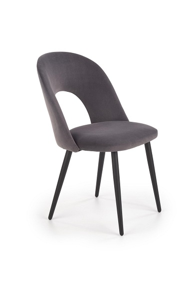 Krzesło K-384 57x54x84 Popielaty/Czarny