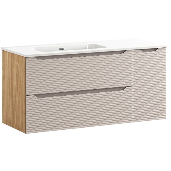 Zestaw Meblowy GO 120cm Beż/Dąb Olejowany