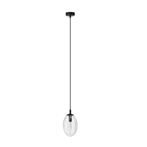 Lampa Wisząca ASTRAL 1 Czarny/Transparentny