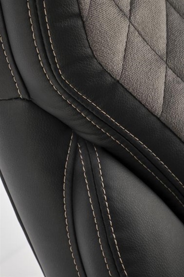 Fotel Gabinetowy GANDALF Czarny/Popiel