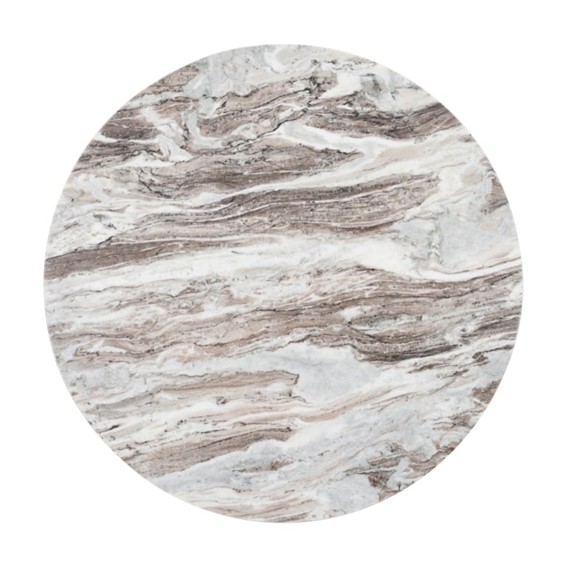 Stolik OBEROY Fi80cm Brązowy