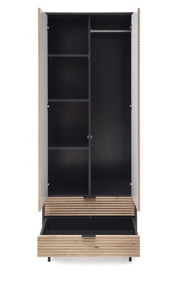 Szafa MURANO S1 Czarny/Dąb Artisan