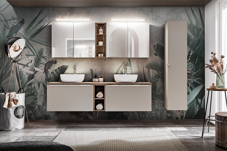 Szafka pod Umywalkę SANTA Fe Taupe 82-80-B-2S 45x80x46 Szary