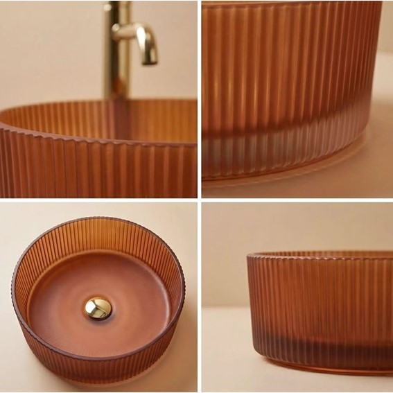 Umywalka Nablatowa SURI Brązowy