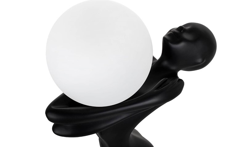 Lampa Podłogowa HUMAN MOON Włókno Szklane/Szkło