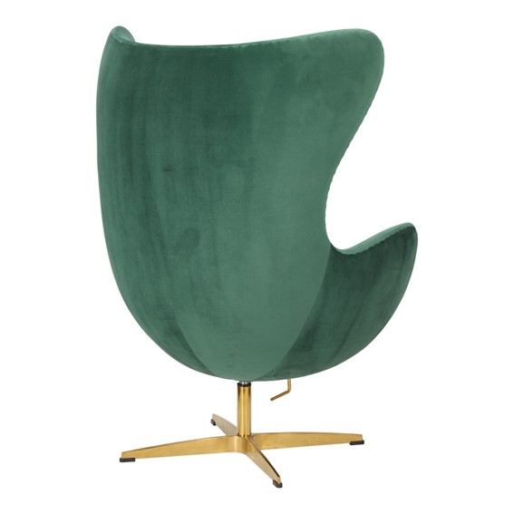 Fotel JAJO Velvet Zielony/Złoty