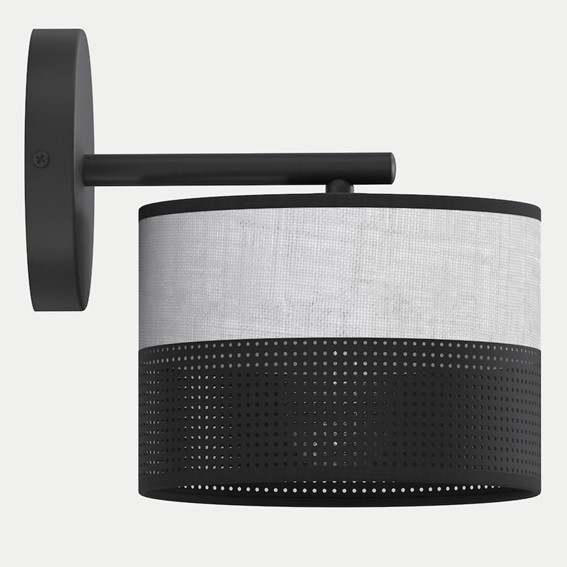 Kinkiet KARBON K1 Czarny/Szary