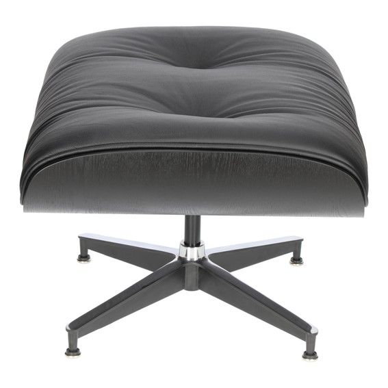 Fotel VIP z Podnóżkiem Czarny