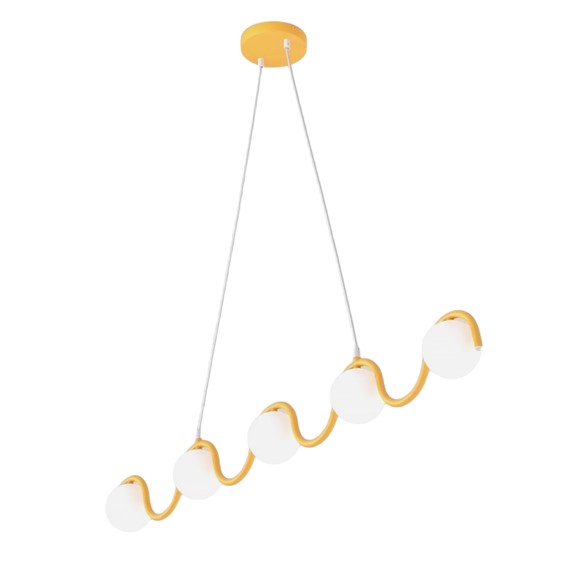 Lampa Wisząca SINUS 5 Pomarańczowy