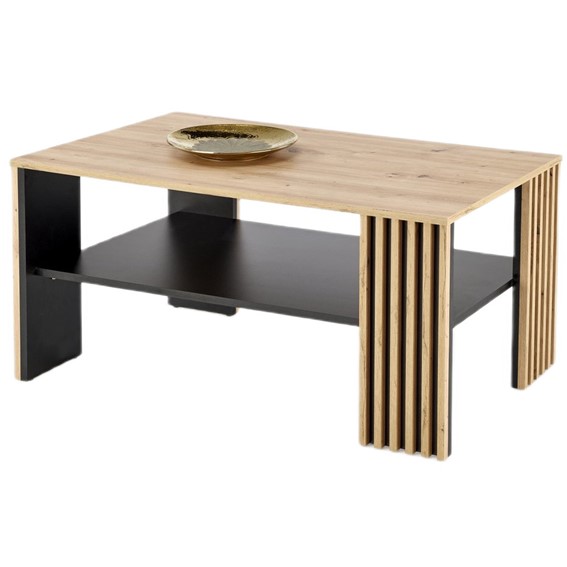 Ława FEMINA Dąb/Czarny