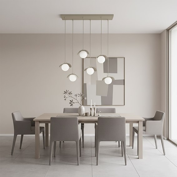 Lampa Wisząca RITUAL 6 Beżowy