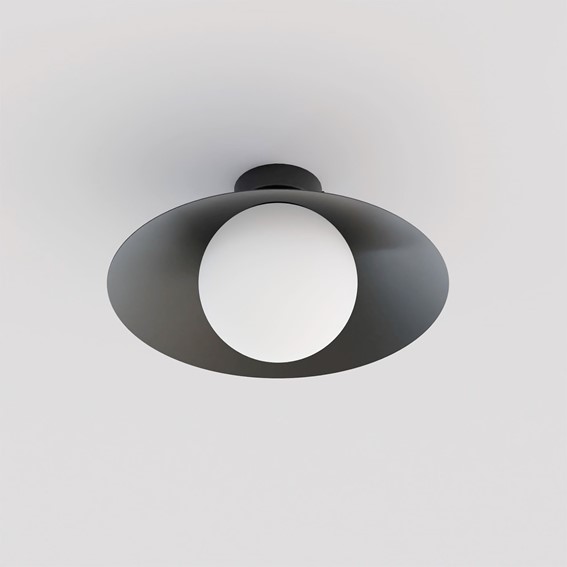 Lampa Sufitowa MONO 1S Czarny/Opal
