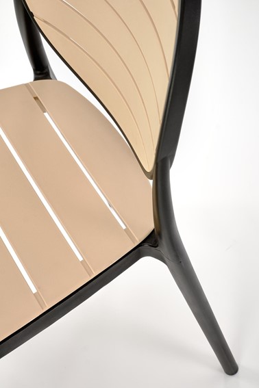 Krzesło K529 Czarny/Naturalny