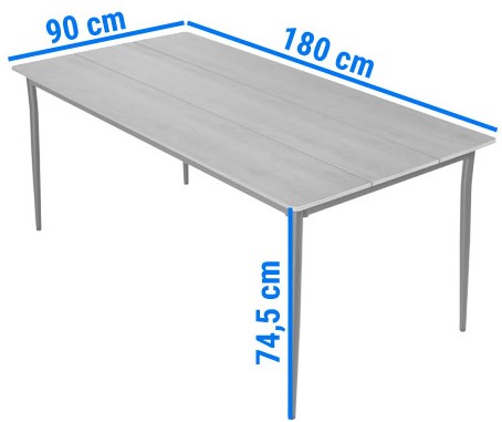 Zestaw Ogrodowy Jadalniany VICTORIA 8-Osobowy Czarny