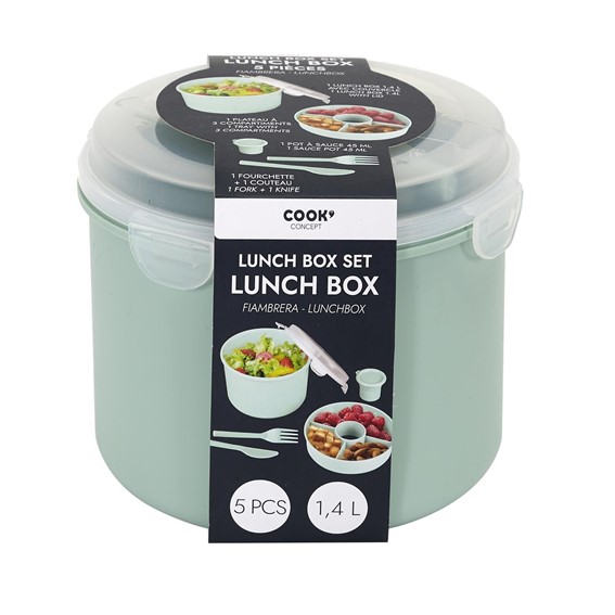 Lunch Box ROUND 1,4l Zielony