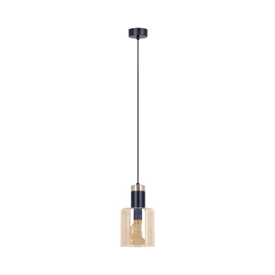 Lampa Wisząca ALTO K-5255 Czarny/Złoty/Bursztynowy