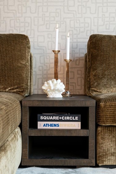 Stolik do Sofy OAKURA 104x43cm Brązowy