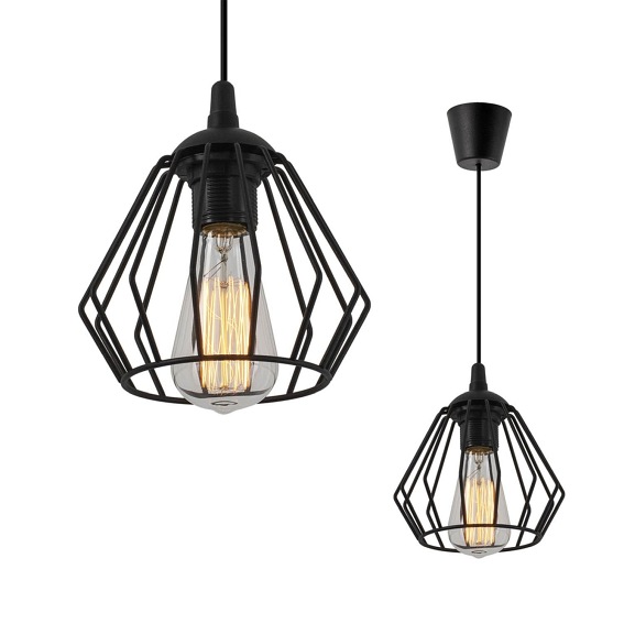 Lampa Wisząca Deo 1 90x19 Czarny