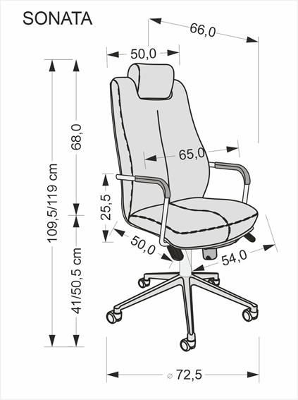 Fotel Obrotowy SONATA XXL Czarny